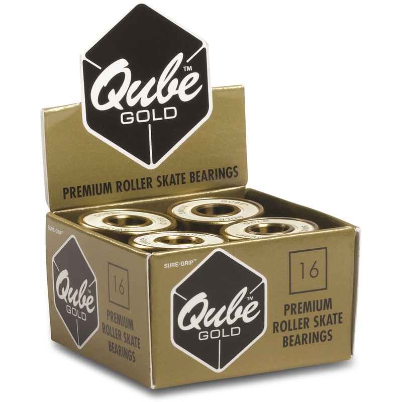 Sure-Grip Qube 8-Ball 8mm Gold (Set of 16) Roller Bearings