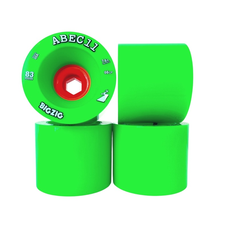 ABEC11: 83mm BigZig Longboard Skateboard Wheel 83mm 66mm Square Lip 74a-Reflex
