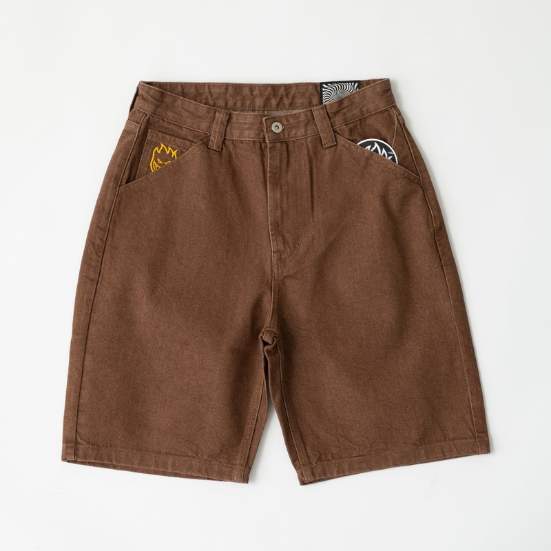 Bighead Denim Shorts (Brown) SMALL