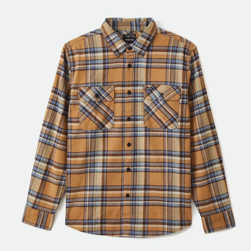 BRIXTON BOWERY FLANNEL LION SMALL