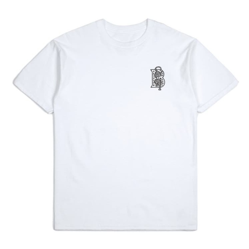 BRIXTON T-SHIRT CRAWLER WHITE MED