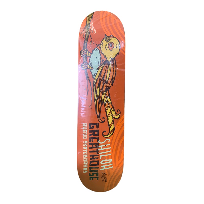 Bueno Shiloh Greathouse Finch Orange 8″ Classic Skateboard Deck