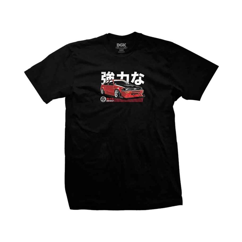 DGK TWIN CAM TEE BLACK MEDIUM