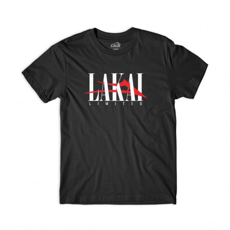 Lakai Interlaced T-Shirt – Black (Spring 19) S Black