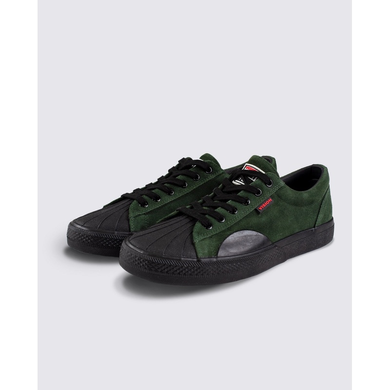 Leather Suede Low Top Sneakers Army 8