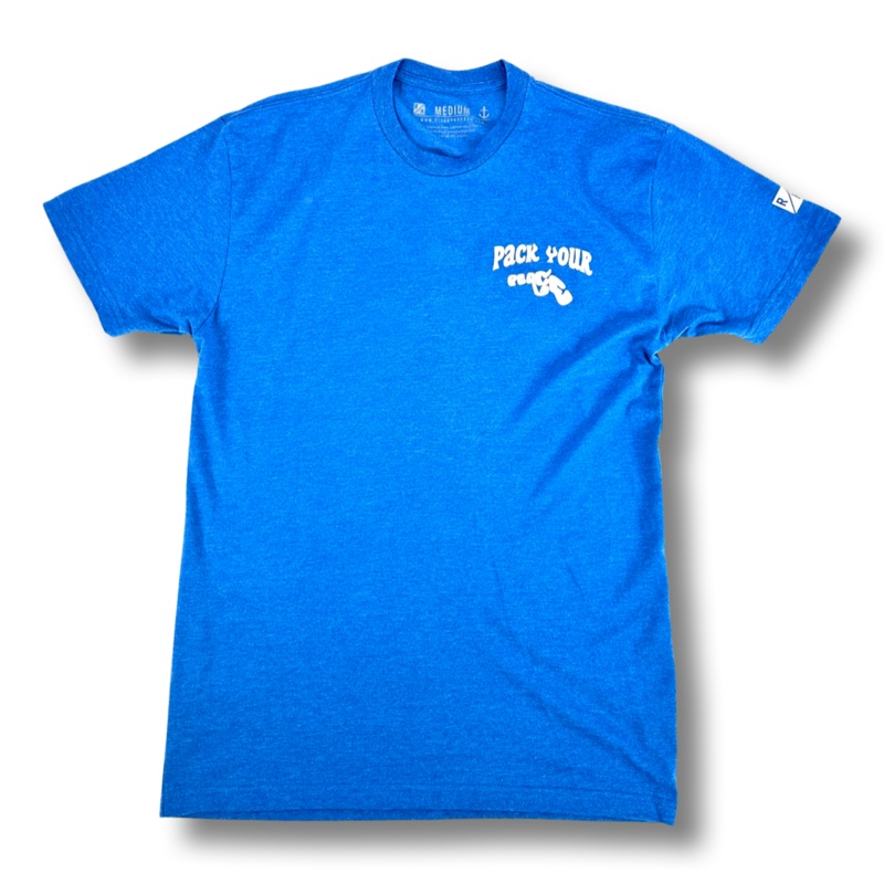Pack Your Peace T – Blue Small