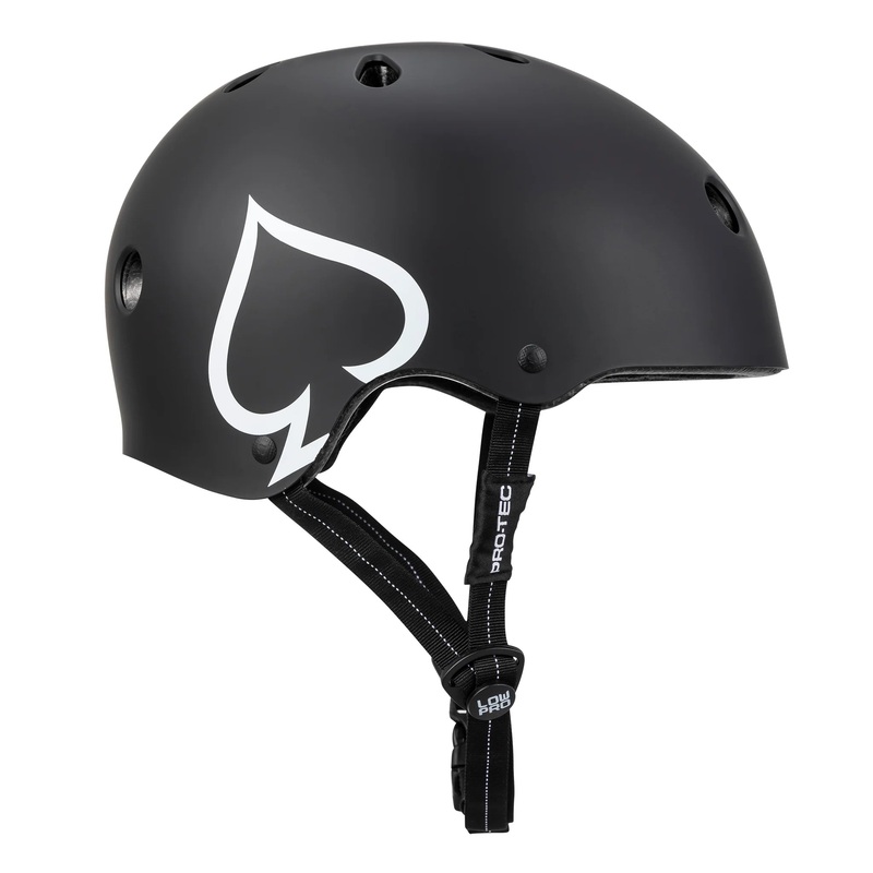 PRO-TEC LOW PRO HELMET MATTE BLACK XS/S