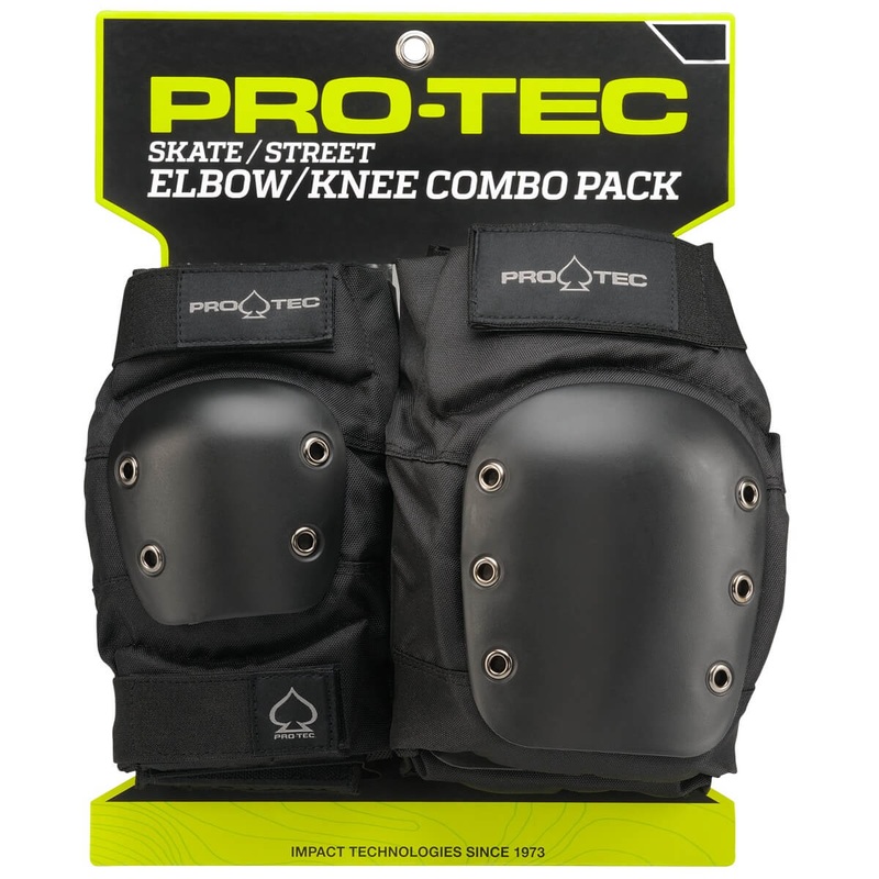 ProTec Street Combo Knee/Elbow Pad Set – Black Large