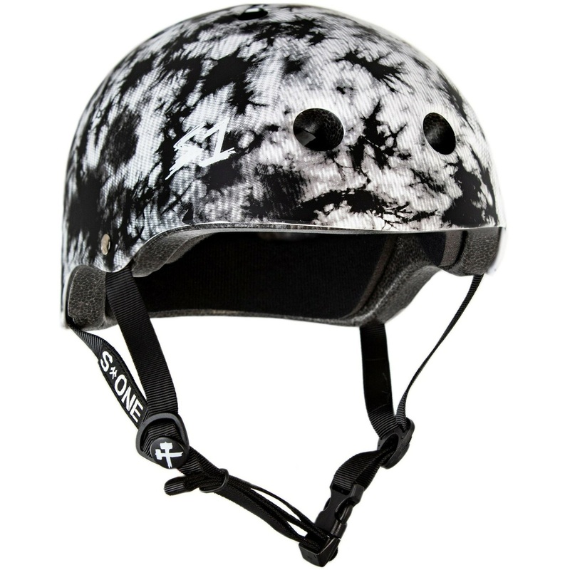 S1 Lifer Helmet – Black and White Tie-Dye Matte X-Small (20.5″) Black