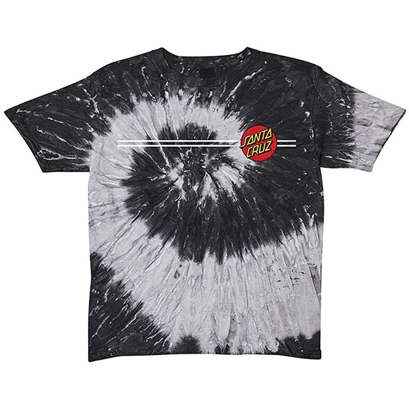 Santa Cruz Classic Dot Short Sleeve Youth T-Shirt – Black Rainbow Small Black