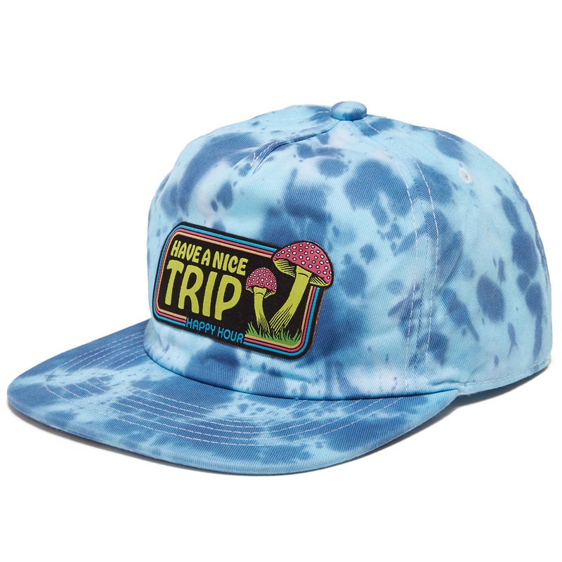 HAPPY HOUR SNAPBACK HAVE A NICE TRIP TIE DYE