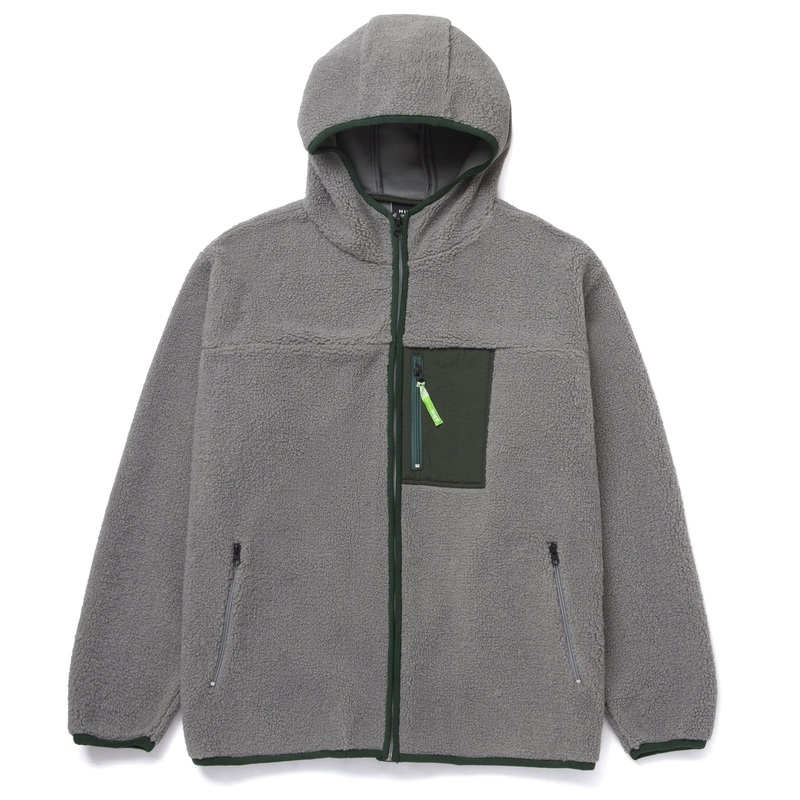 HUF FORT POINT SHERPA JACKET – STEEL GREY SMALL
