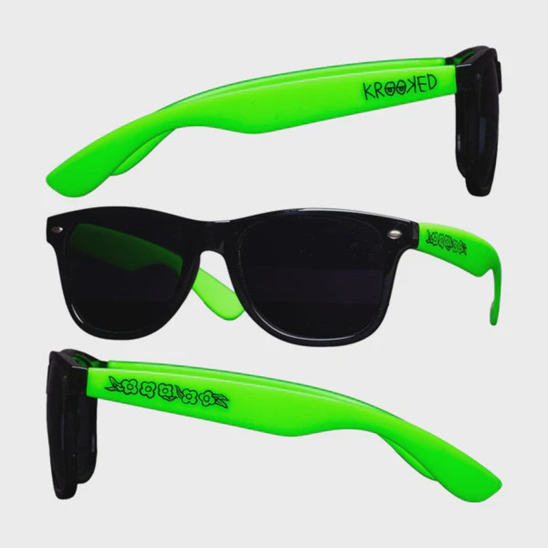 Krooked Eyes Sunglasses – Green/Black