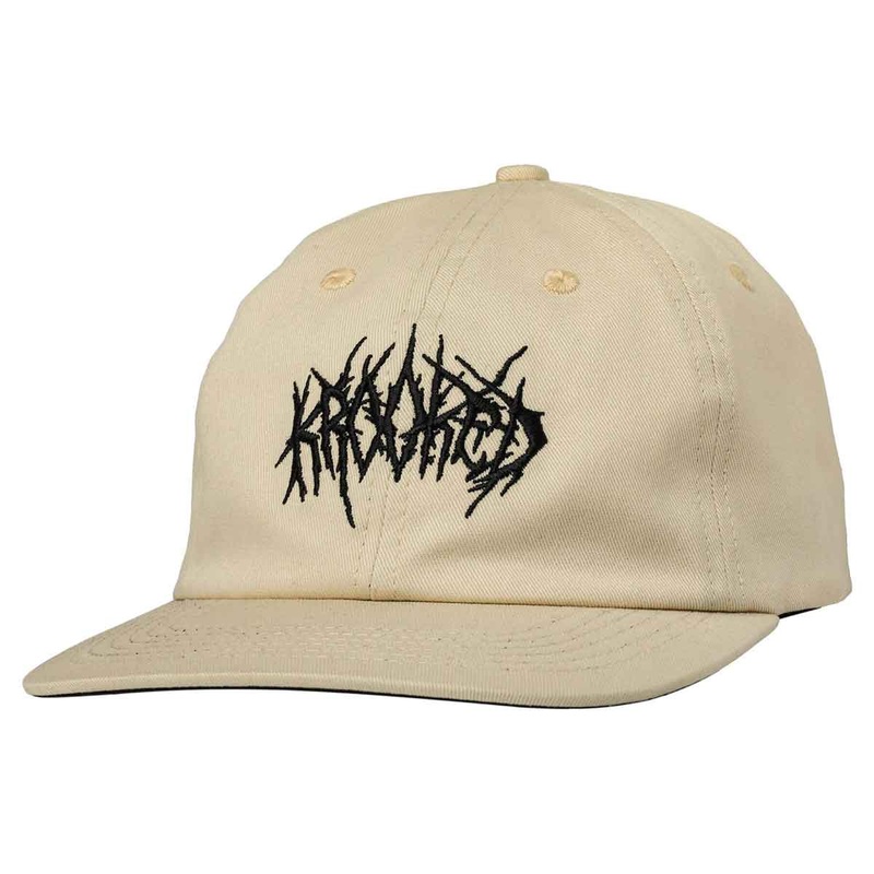KROOKED NECRO SCRIPT STRAPBACK OFF WHITE