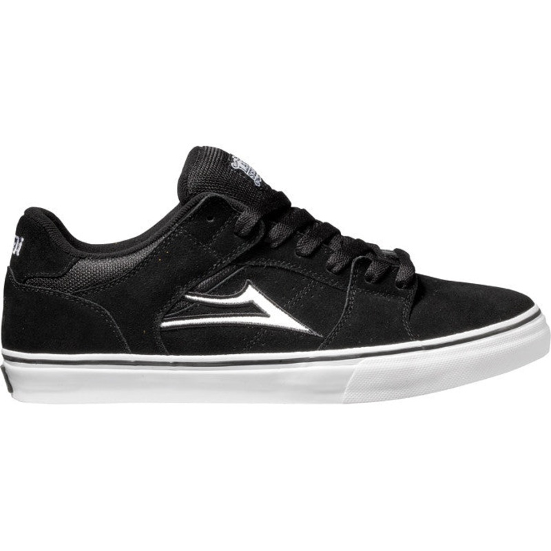 Lakai Shoes Carroll Select Low – Black/White Suede Black 5