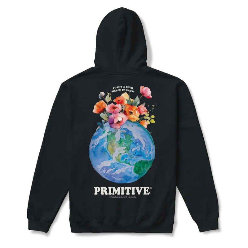 Primitive Seed Black Hooded Sweatshirt S