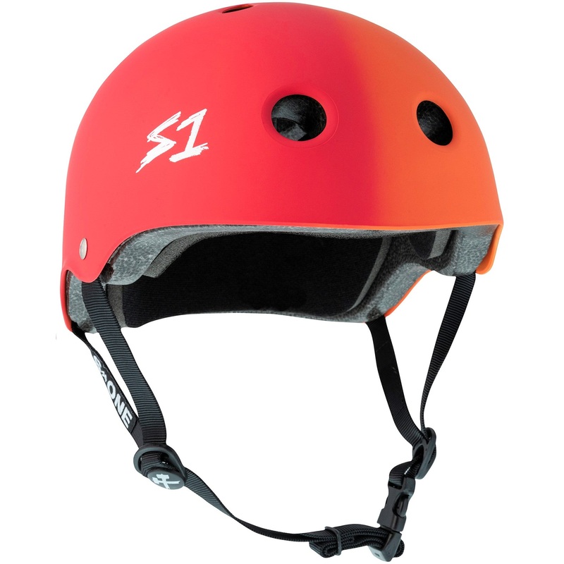 S1 Lifer Helmet – Red Orange Fade Matte X-Small (20.5″) Red