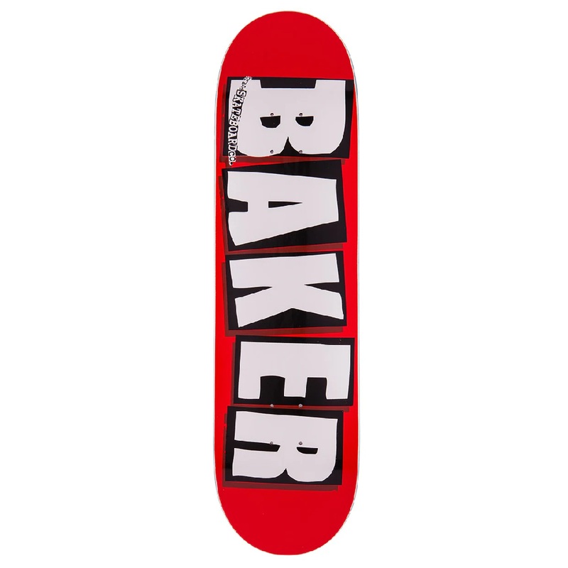 BAKER DECK – BRAND LOGO RED/WHITE (8″/8.125″/8.25″/8.5″/8.625″) 8″