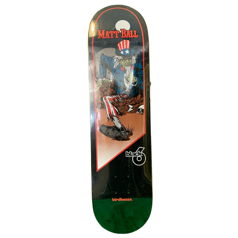 Birdhouse Matt Ball Uncle Sam’s Graveyard 8.125″ Classic Skateboard Deck