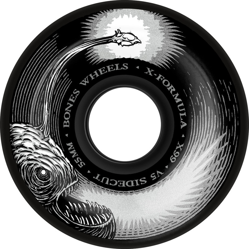 BONES WHEELS X-FORMULA DARK WATERS V5 SIDECUTS BLACK 99A (55MM) 55MM
