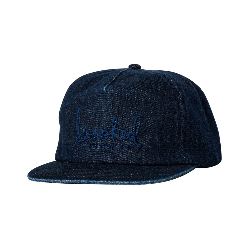 Krooked Skript Denim Snapback Hat O/S Denim