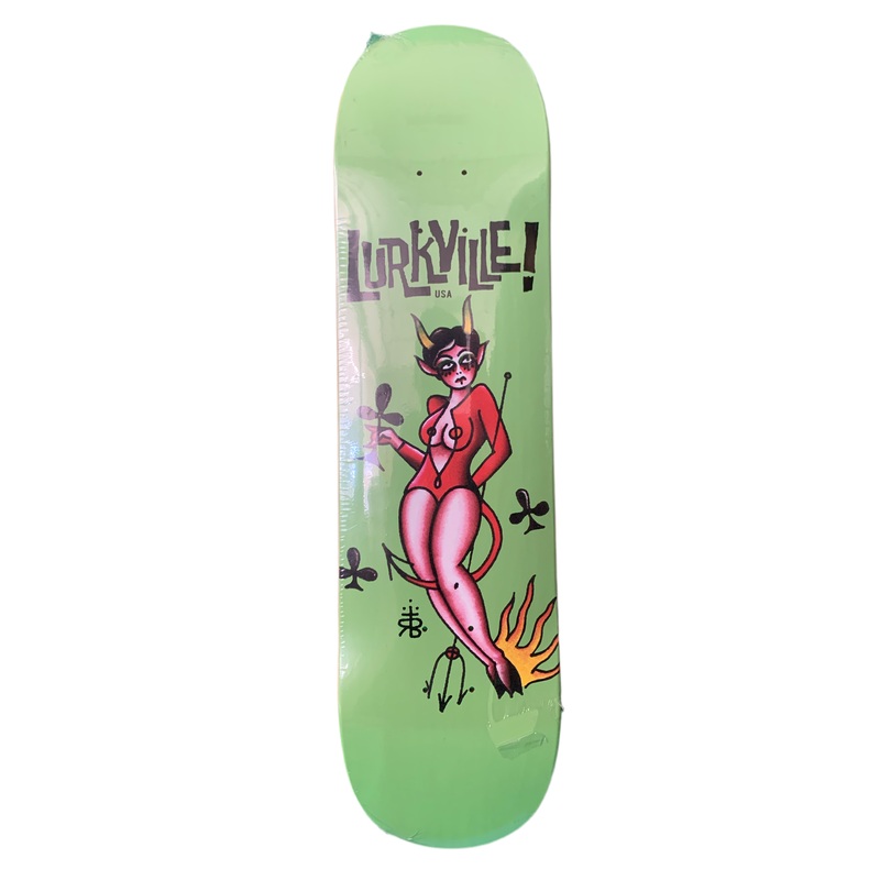 Lurkville Rob Benavides Lady Devil 8″ Classic Skateboard Deck