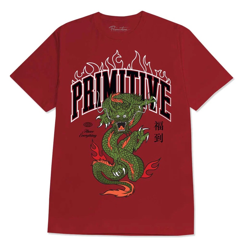 Primitive Fortune Cardinal Red Heavyweight S/s Shirt S