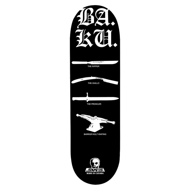 SKULL SKATES DECK BAKU KNIFING HISTORY (9″) 9″