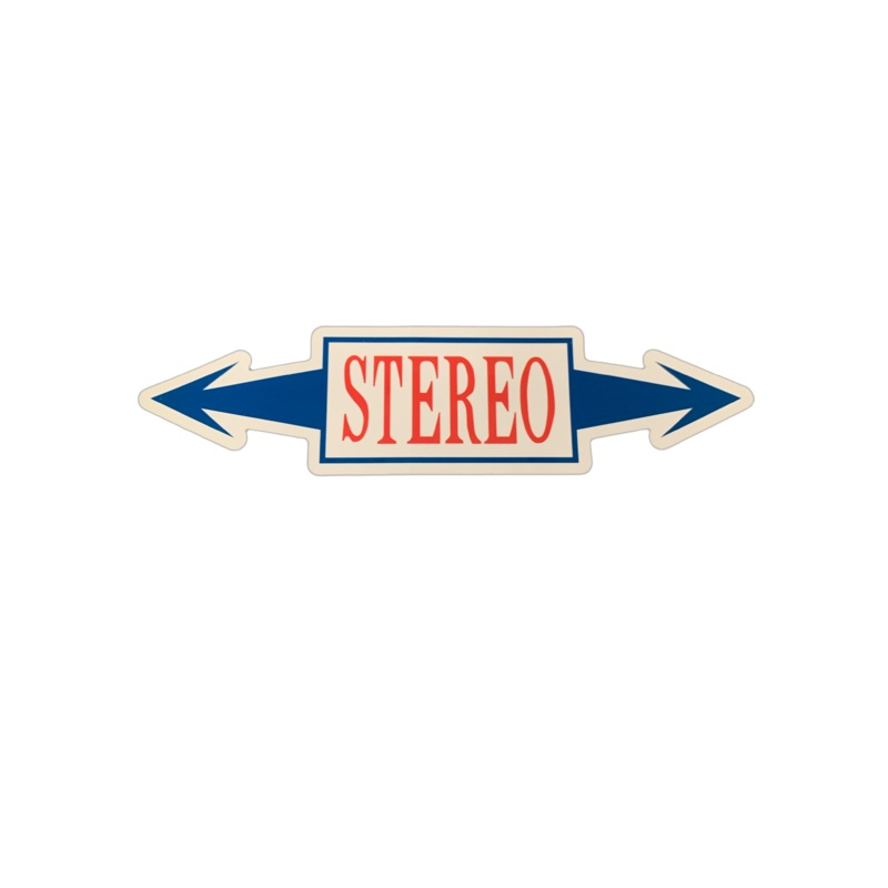 Stereo Arrows Sticker 6″ x 1.75″