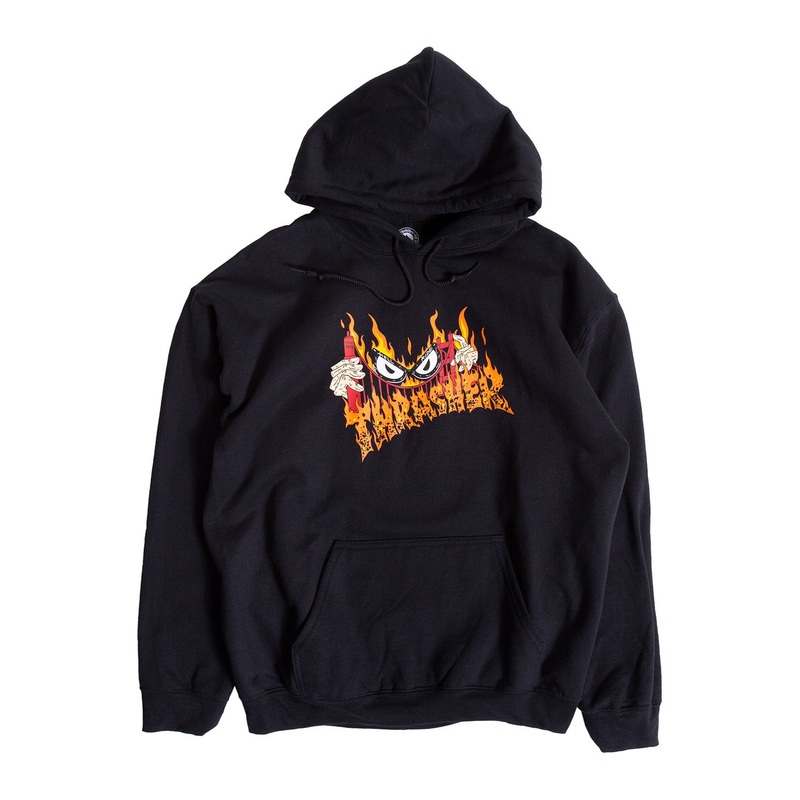 Thrasher Sucka Free Hooded Sweatshirt M Black