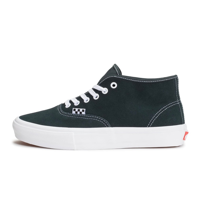 Vans Skate Authentic Mid 7 Dark Forest/White