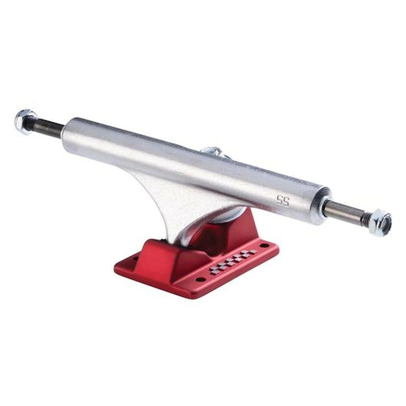 Ace Trucks 55 Classic High 6.375″ – Polished/Red (Set of 2)