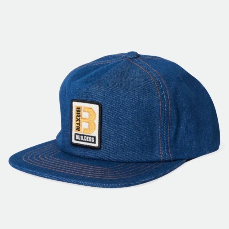 BRIXTON BUILDERS SNAPBACK DENIM