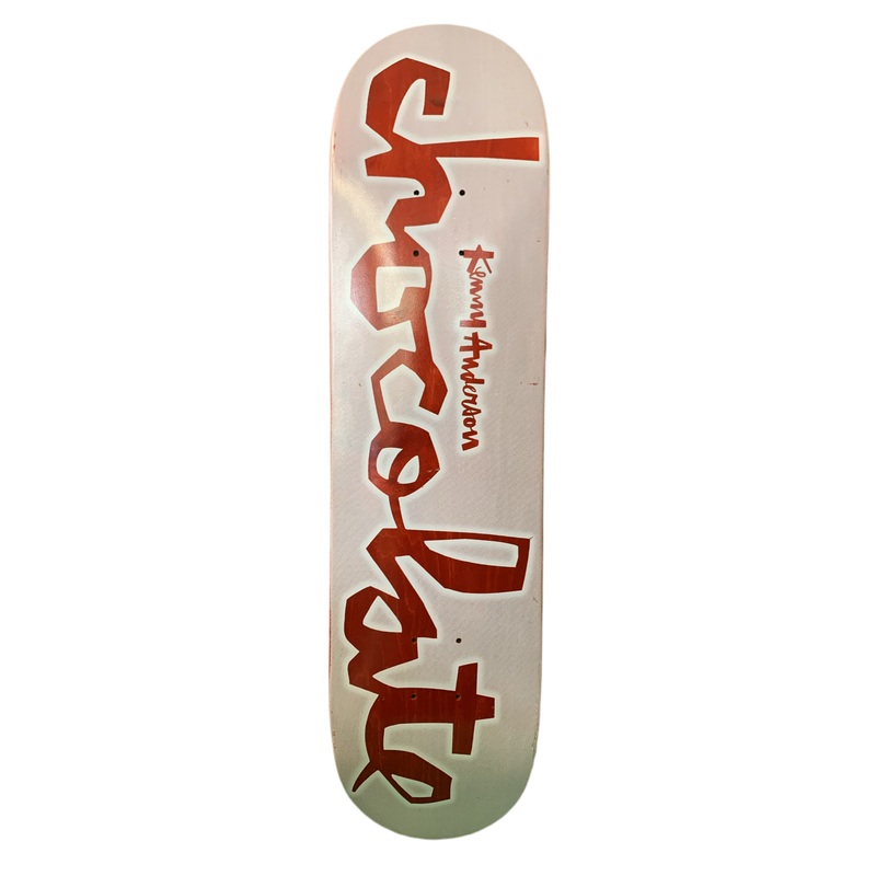 Chocolate Kenny Anderson Script Red #prettysweet 8″ Classic Skateboard Deck