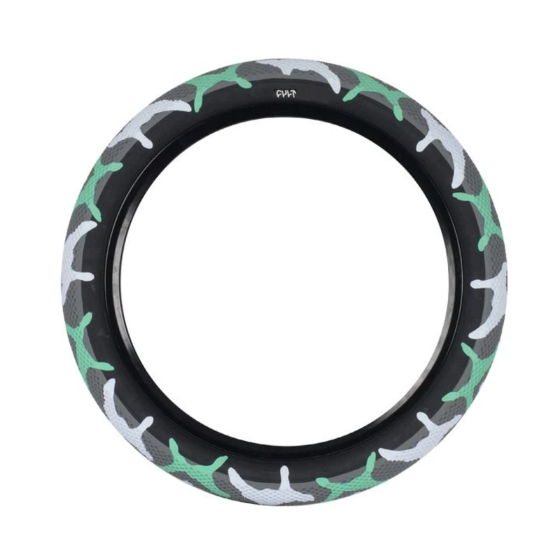 Cult BMX X Vans Juvenile Tire 18″ – Teal Camo