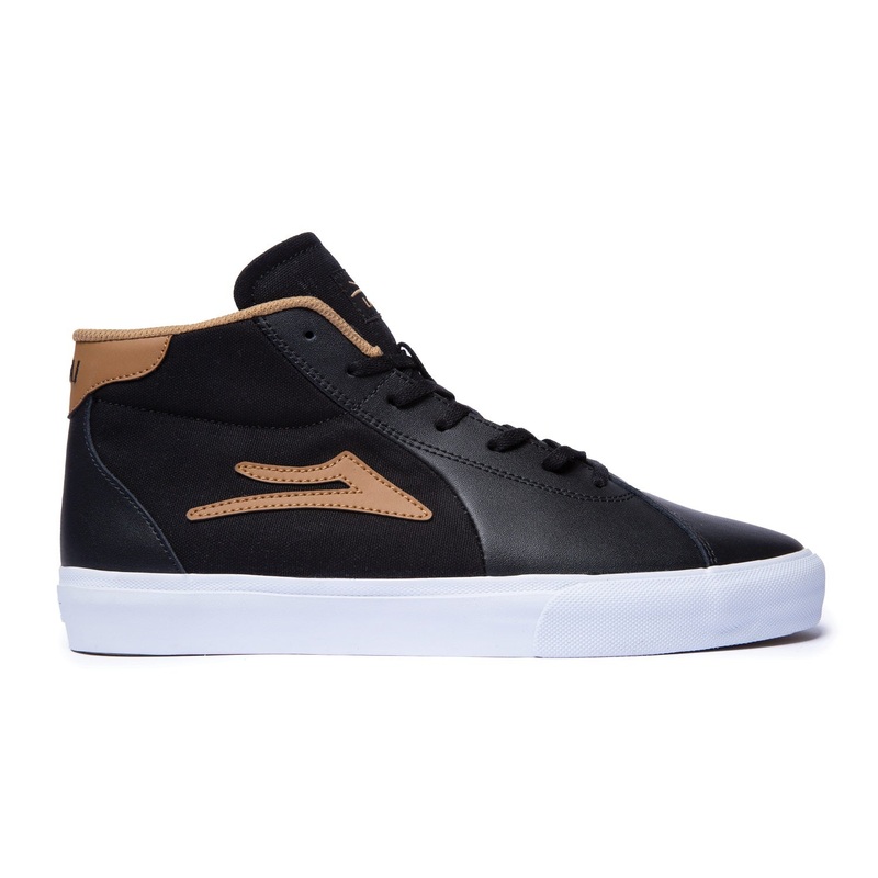 Lakai Shoes Flaco II Mid – Black/Tobacco 8 Black
