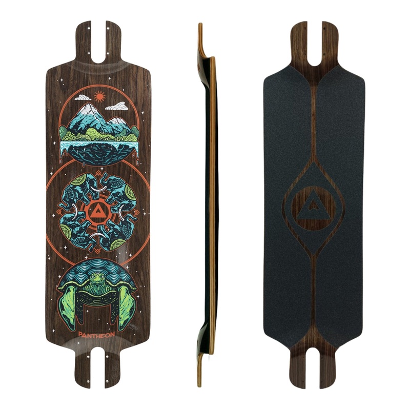 Pantheon: Pranayama Cosmic Turtle Longboard Skateboard Deck