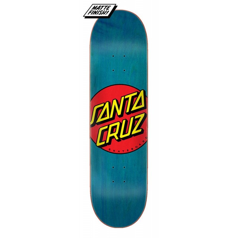 Santa Cruz Classic Dot Skateboard Deck – 8.5″ Blue