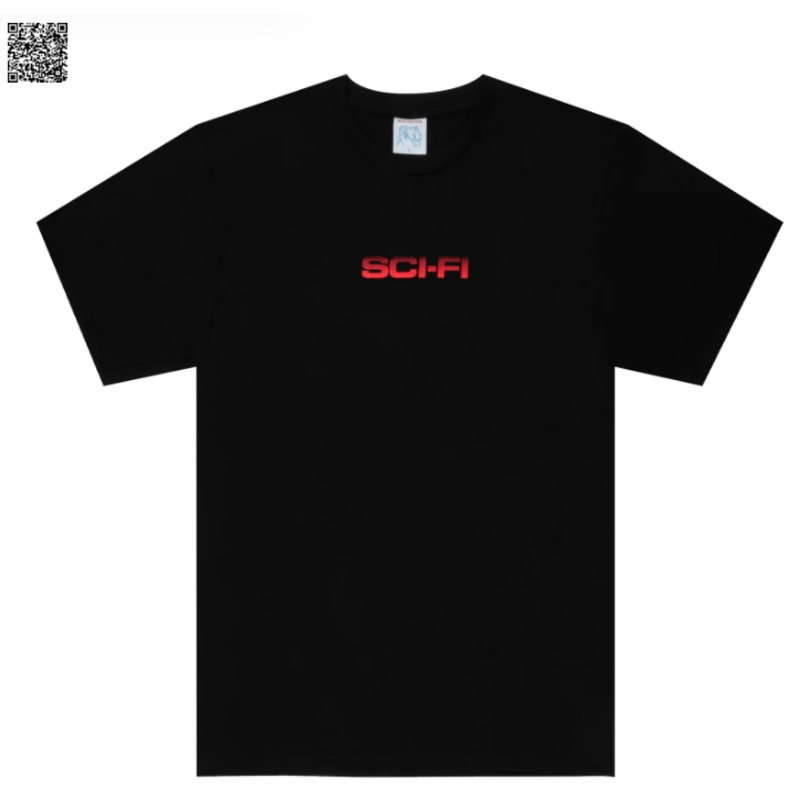 Sci-Fi Fantasy Slide T-Shirt – Black Small