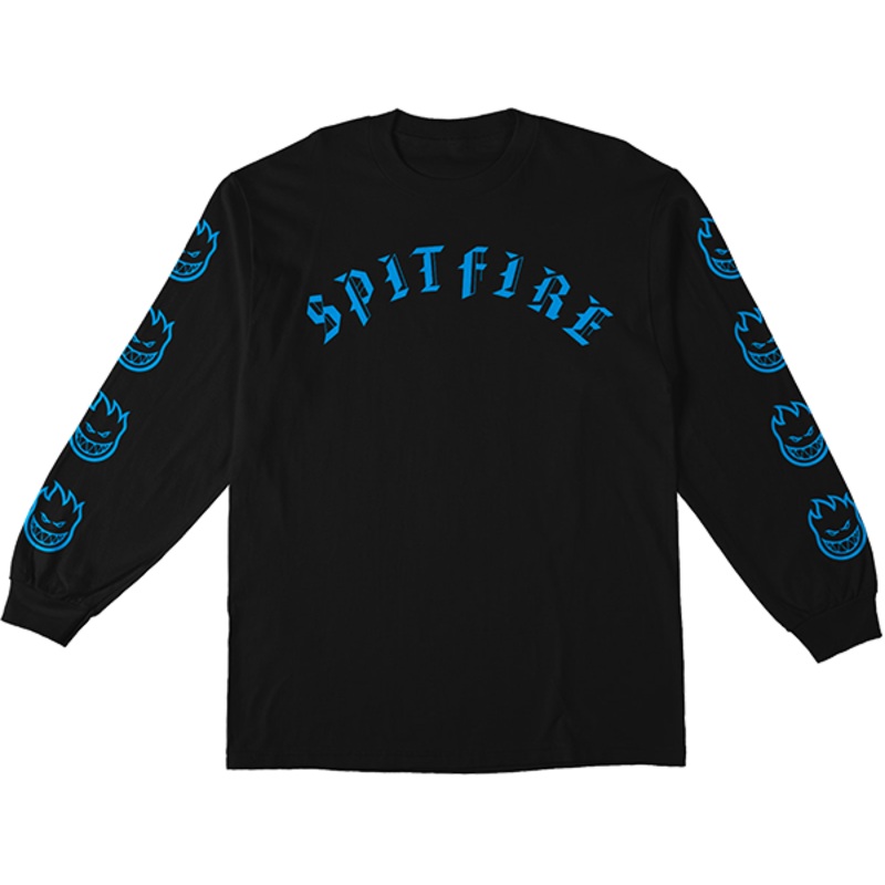 SF OLD E BH SLEEVE NEON LS BLACK S