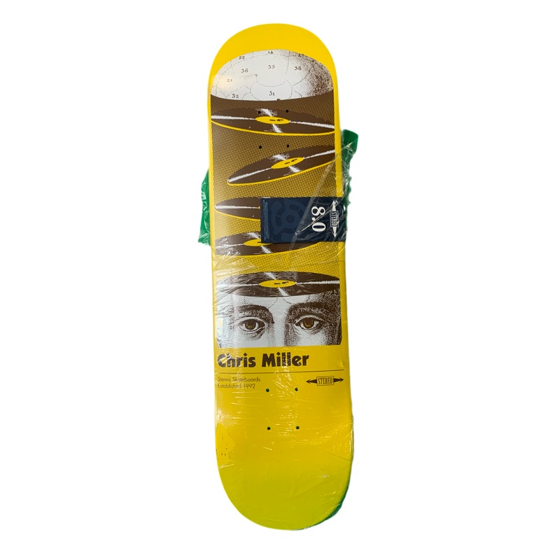 Stereo Chris Miller Record Head 8″ Classic Skateboard Deck