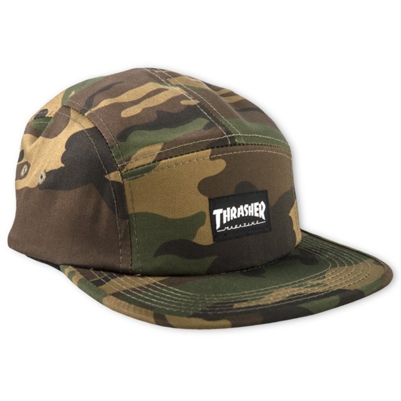 THRASHER 5 PANEL CAMO HAT