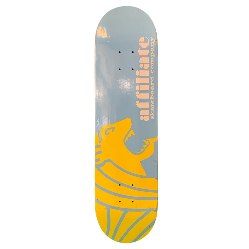 Affiliate Team Logo Blue/Yellow 8.125″ Classic Skateboard Deck