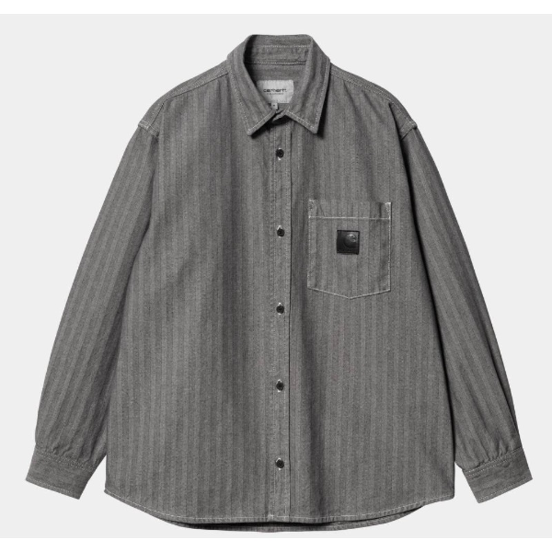 Carhartt WIP Menard Shirt Jacket – Herringbone Denim Grey Small