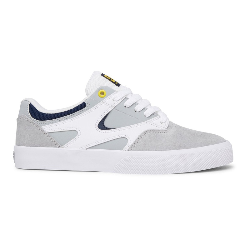 DC SHOES KALIS VULC WHITE/GREY 8