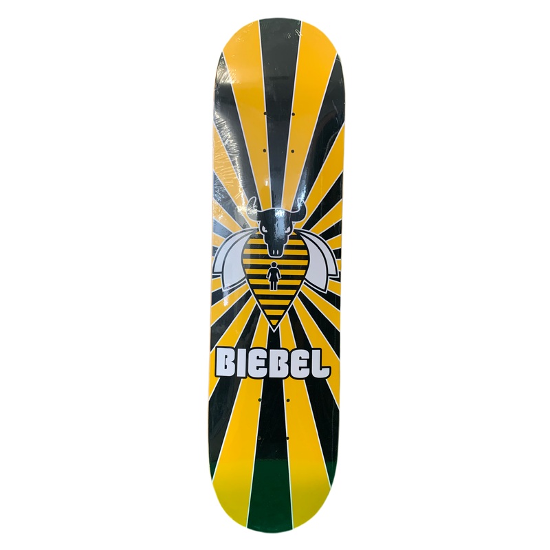 Girl Brandon Biebel Bee-Bull Yellow 7.6″ Classic Skateboard Deck
