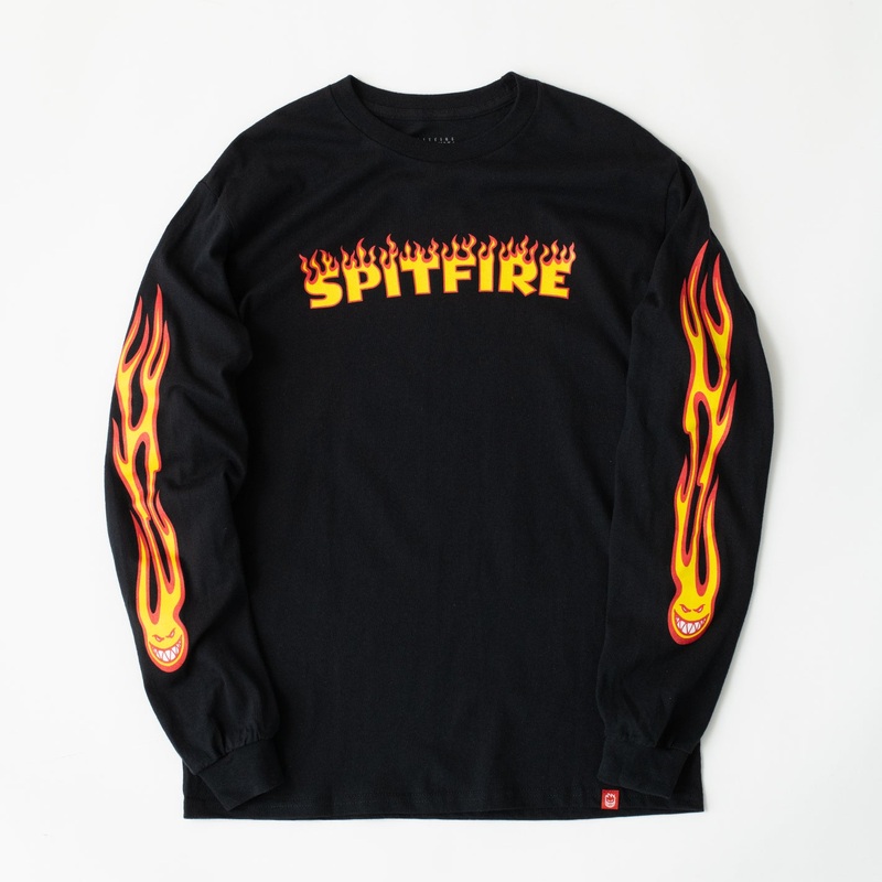 Hotrod Sleeves L/S Tee (Black/Yellow) SMALL