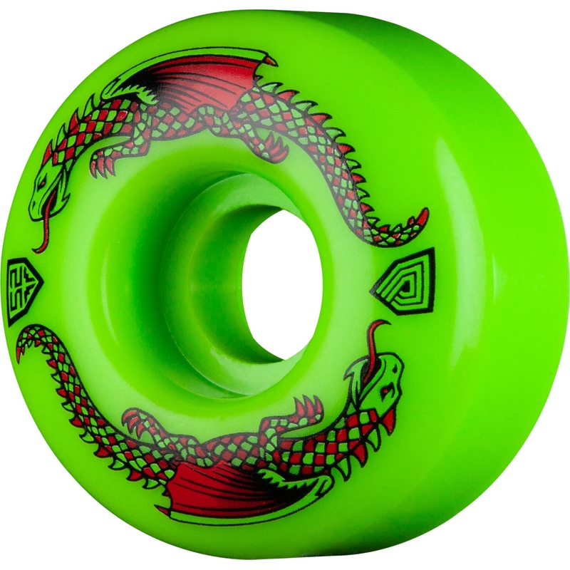 Powell Peralta Dragon Formula Wheels 52x31mm 93A – Green (Set of 4)