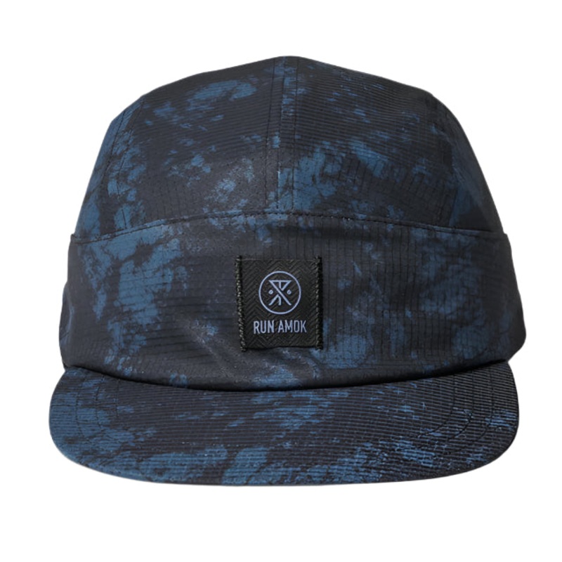 ROARK RUN BLESS UP CAMPER HAT NAVY TIE DIE
