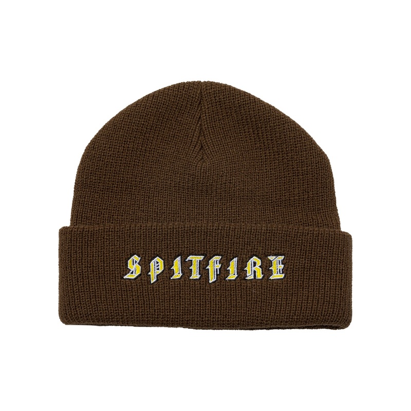 Spitfire Old E Cuff Beanie O/S Brown